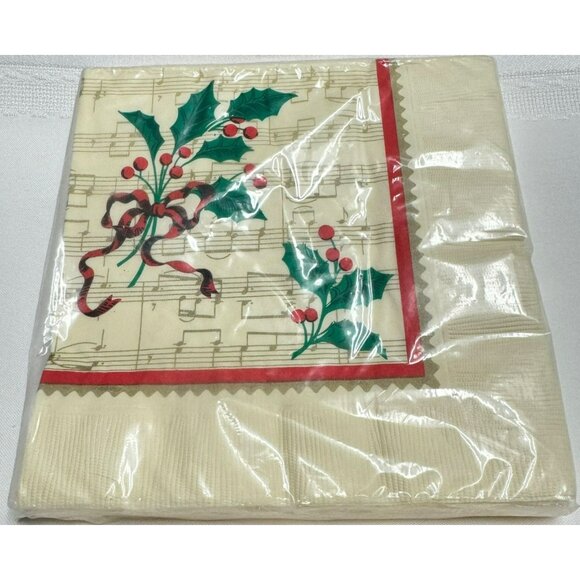 New Vtg Christmas Luncheon Napkins 4 Packs 13” x 13” Artfaire Hallmark CA Reed - Picture 5 of 8
